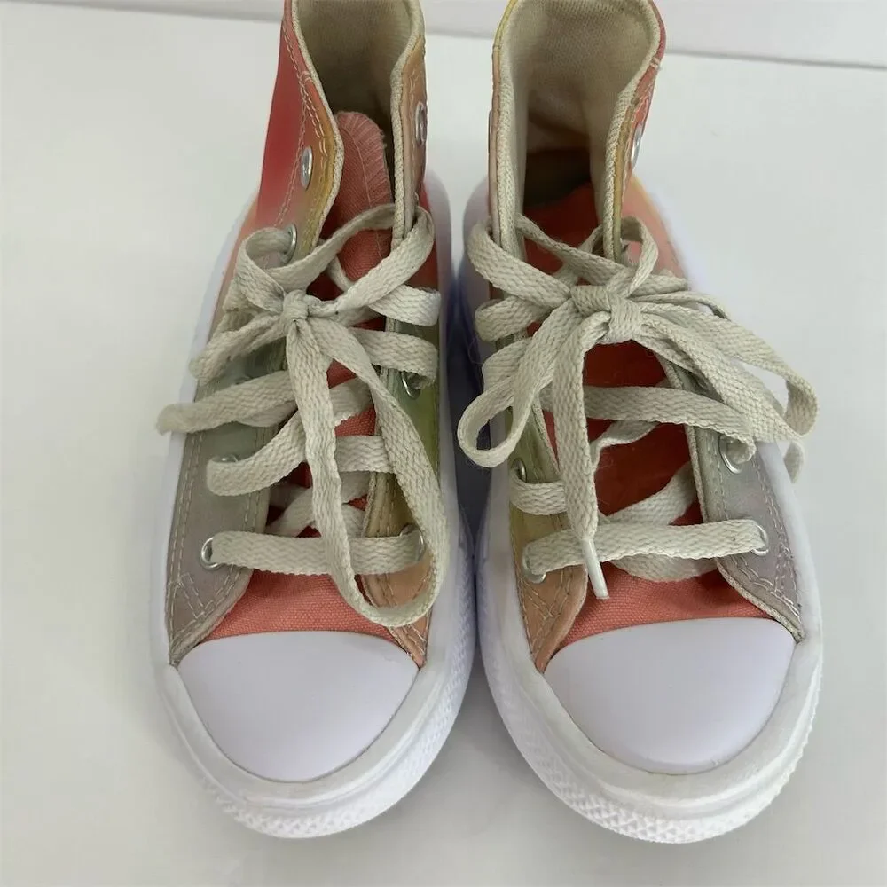 Converse Chuck Taylor All Star Mermaid Platform Sneakers Size 12 Tie Dye
